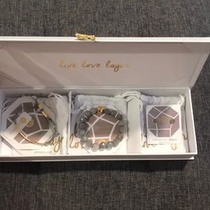 NWT gorjana jewelry set (2 bracelets & earrings)